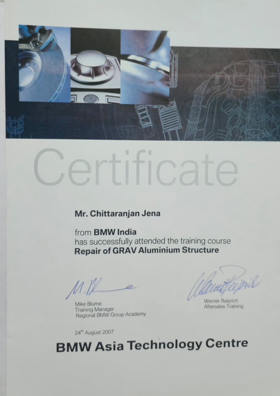 BMW Asia Technology Centre — GRAV aluminium structure repair training (2007)